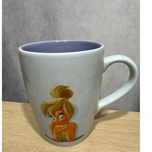 Disney Store Tinker Bell Peter Pan Coffee Mug Mischievous Purple